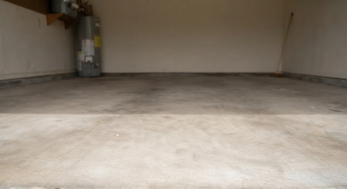 Empty garage after junk removal cleanout in Tampa